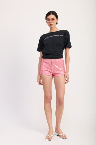 Clara Sequin Hot Shorts