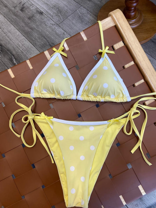 Bailey Bikini Bottom - Butter Polka