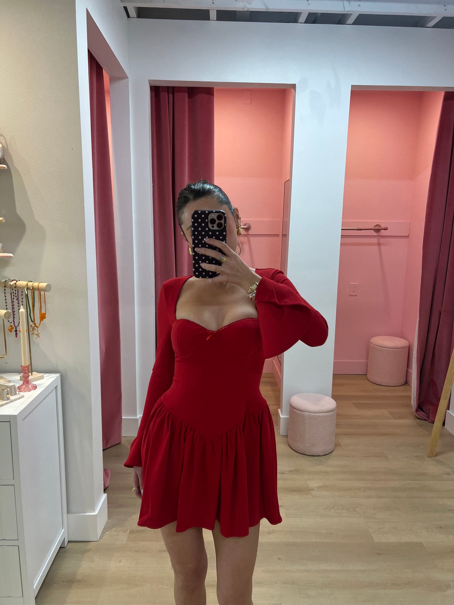 YALINA MINI DRESS - RED