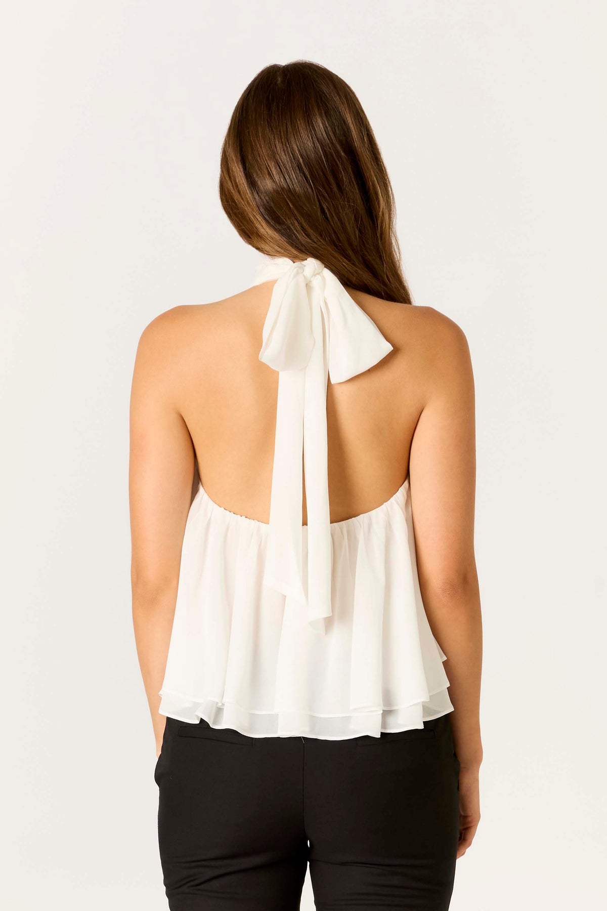 Saskia Halter Top - WHITE