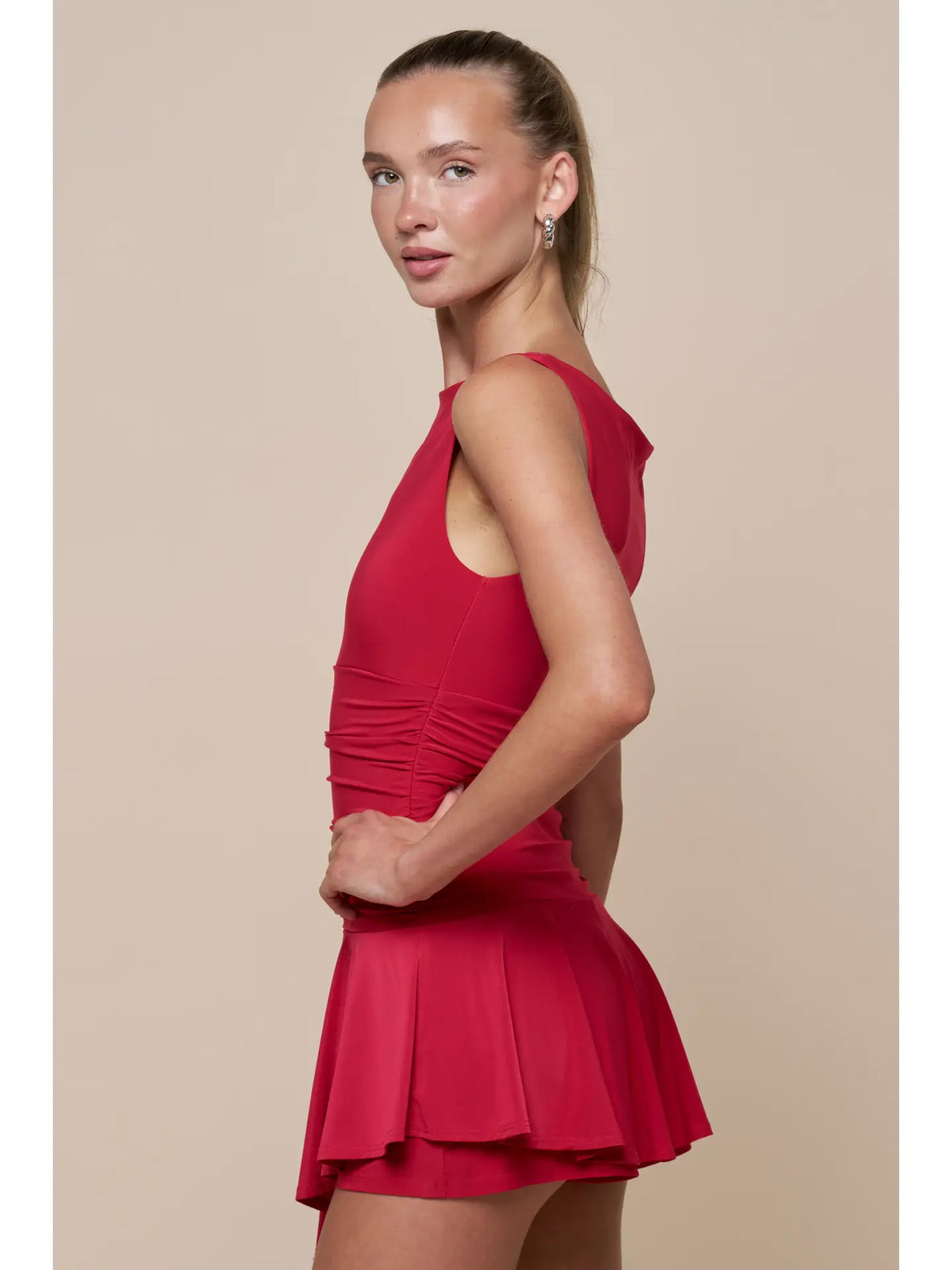 Rebecca Romper - RED