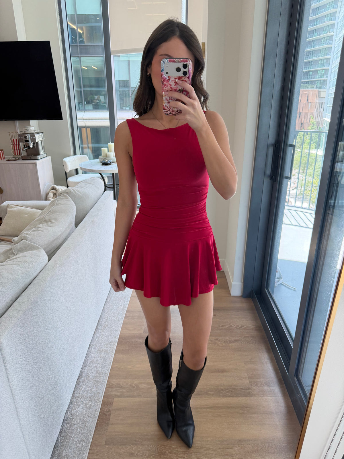 Rebecca Romper - RED