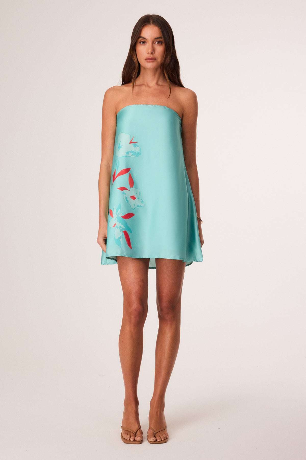 Izzie Mini Dress - BLUE FLORAL