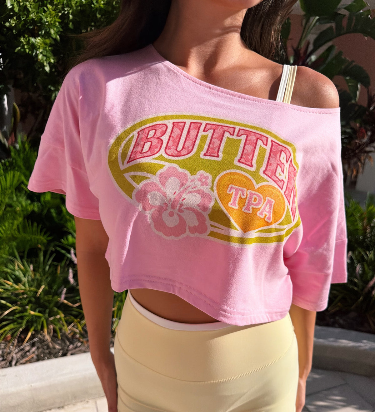 ‘BUTTER’ Ultra Cropped Tee - Surfside