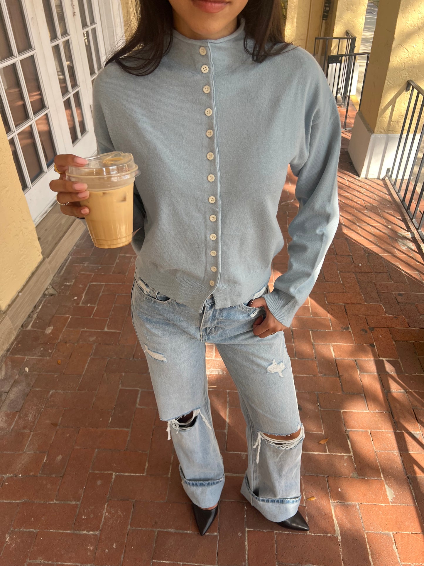 Susie Cardigan | Dusty Blue