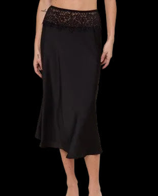 Farrah Lace Waist Midi Skirt