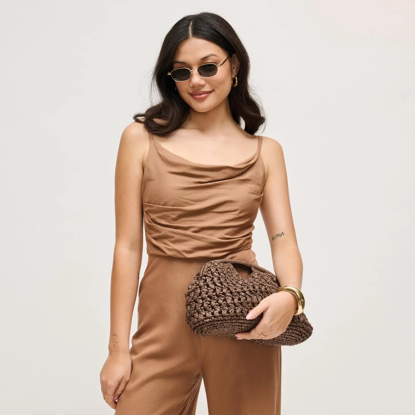 Lani Clutch- Chocolate