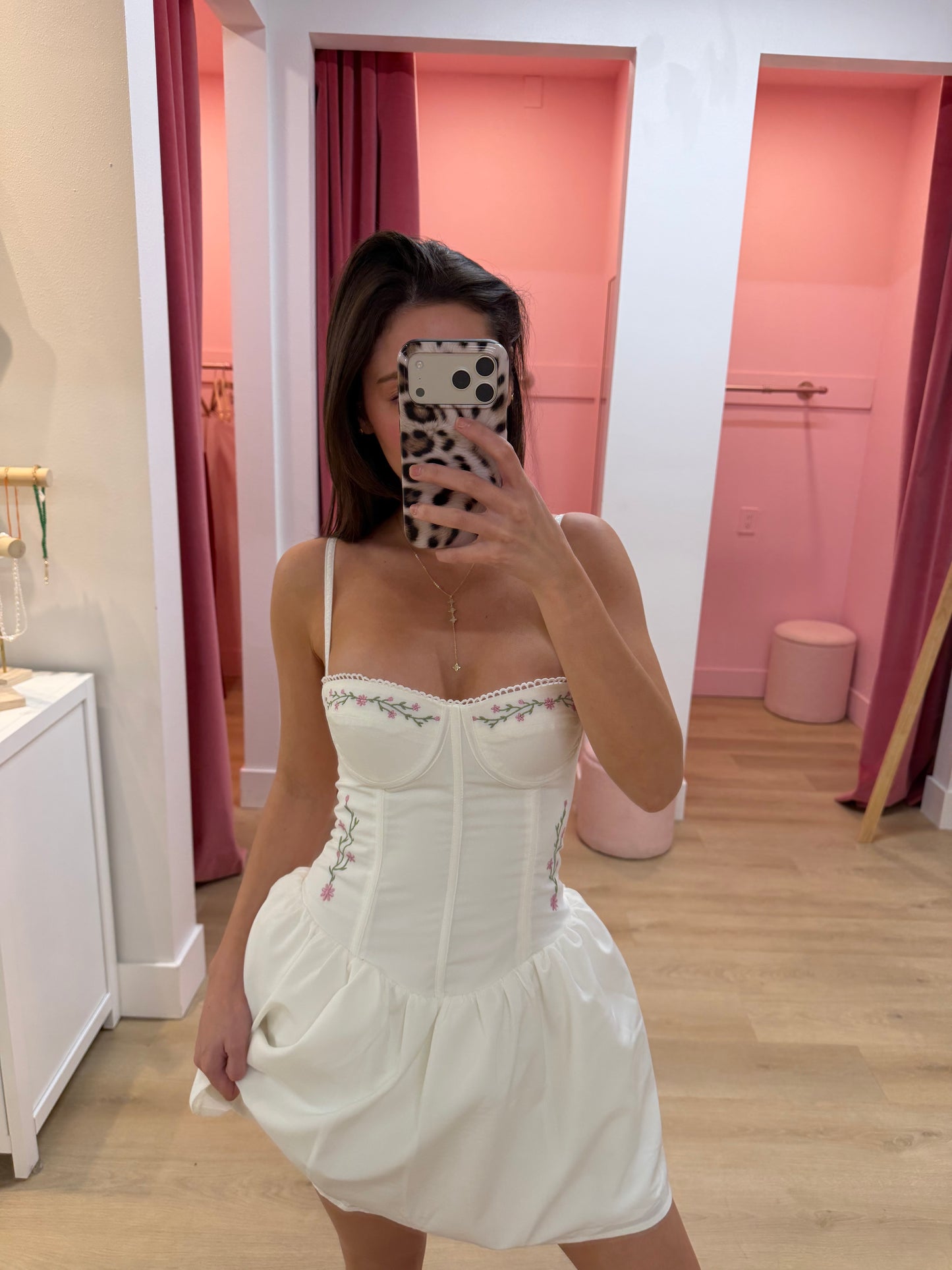 SOCORA MINI DRESS - WHITE