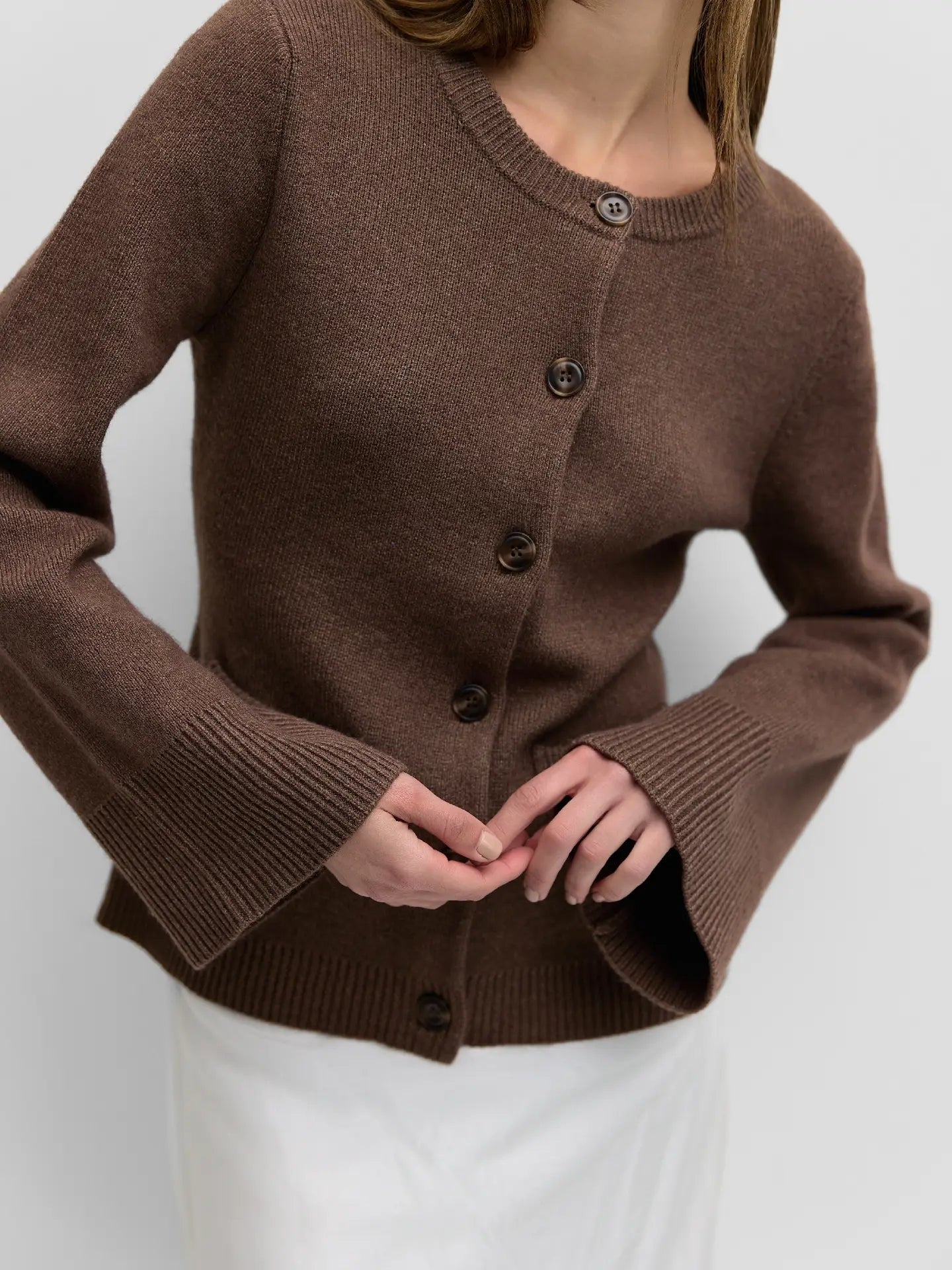 The Tyler Cardigan | CHESTNUT