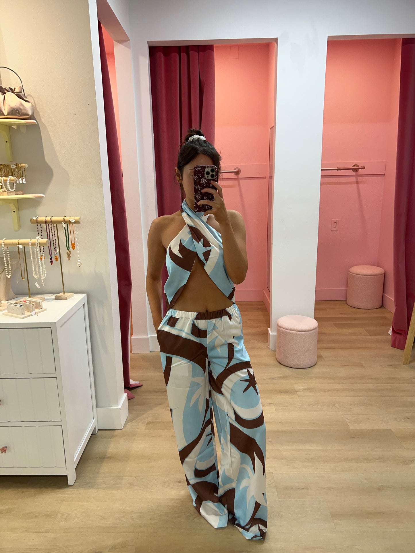 KAELI PALAZZO PANT - RINA BLUE