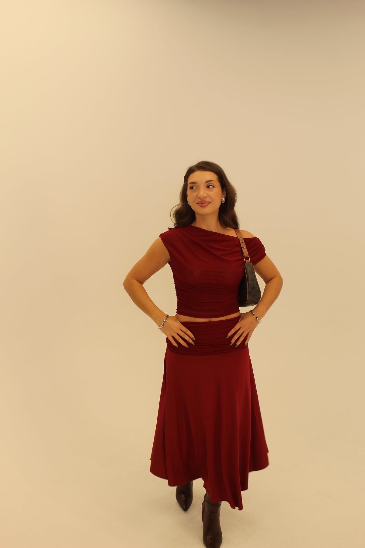 Evelyn Top - OXBLOOD RED