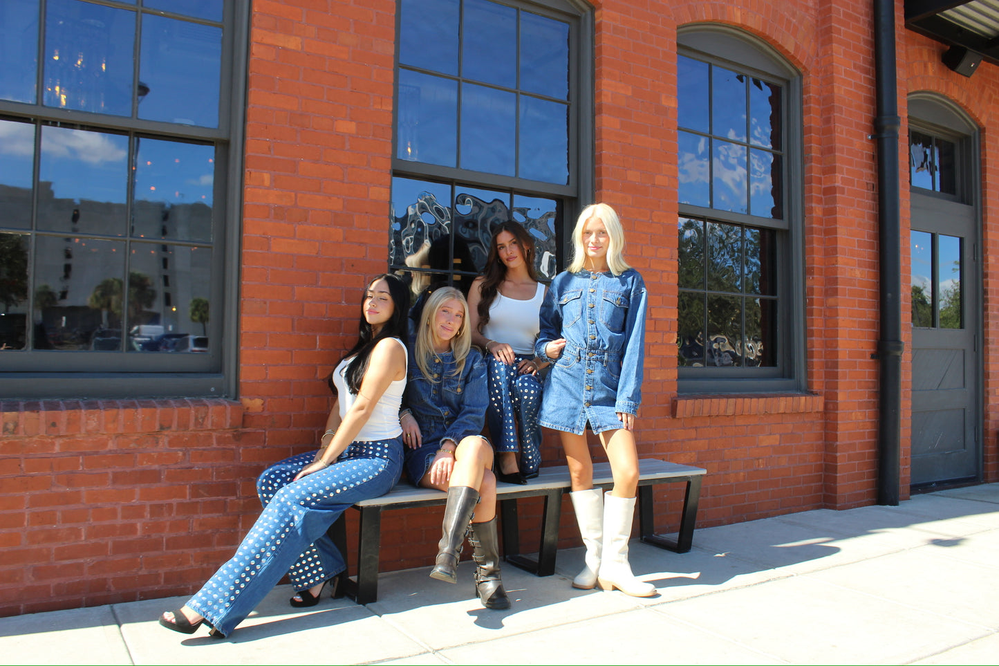 Silver Dreams Stud Denim Jeans