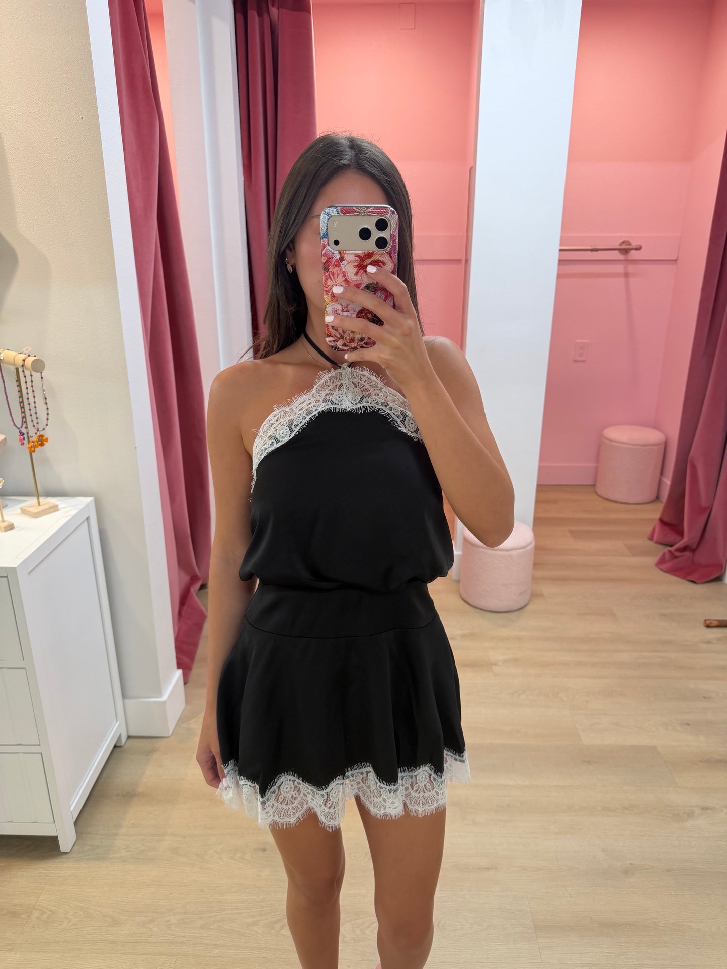 Florence Mini Dress - Midnight Lace