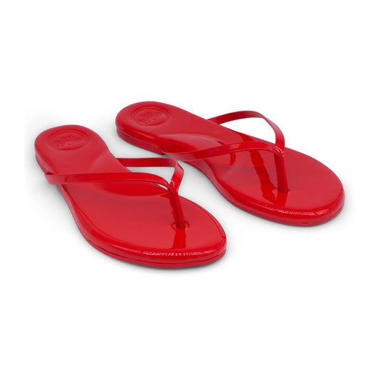Red Patent Flip Flop Sandal