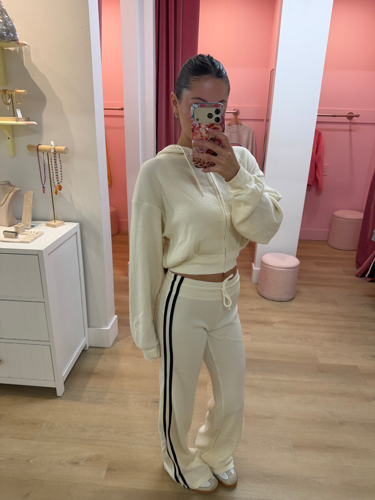Vanilla Cloud Waffle Lounge Pants