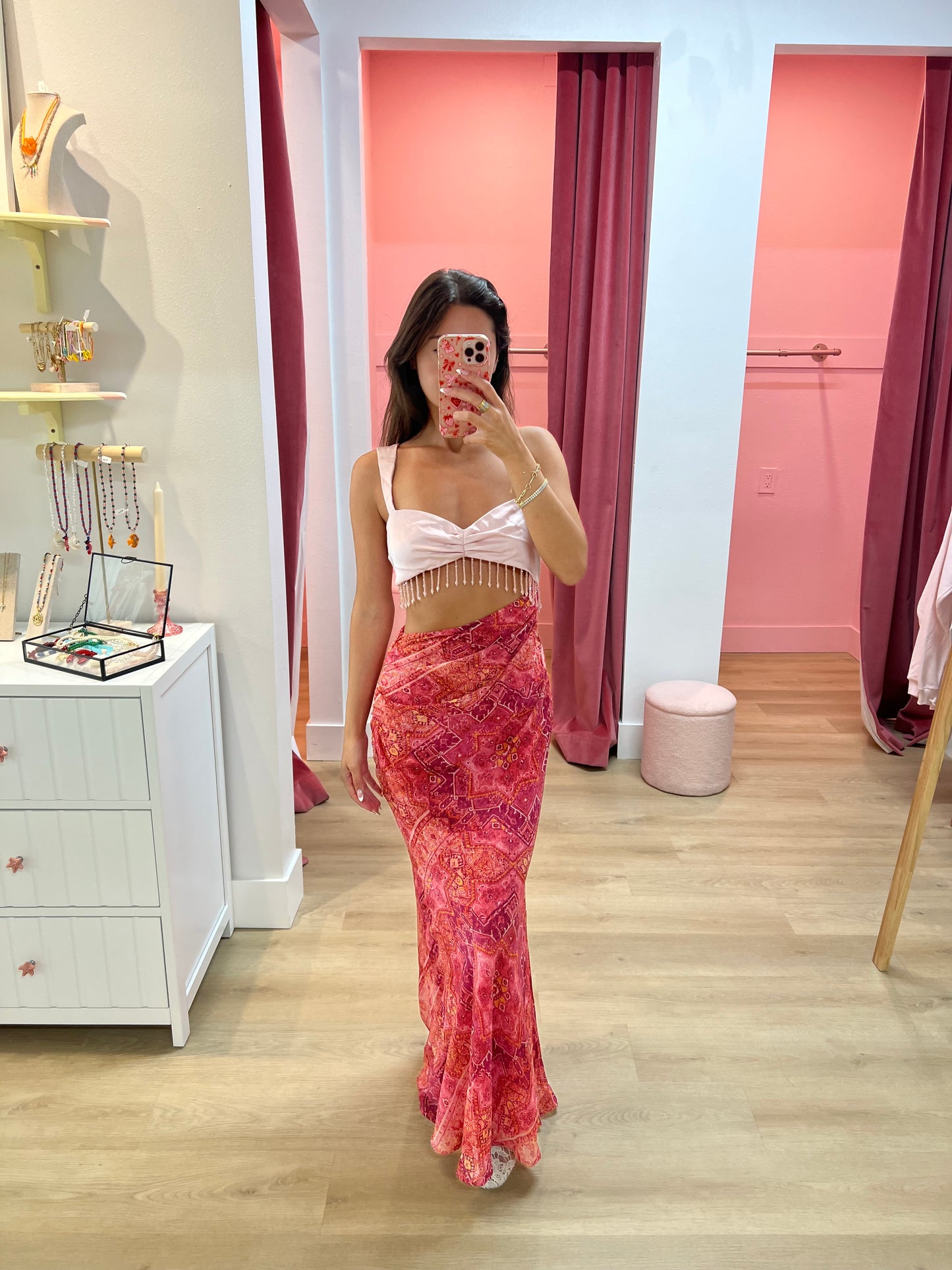 Alzona Maxi Dress - Gaia Pink
