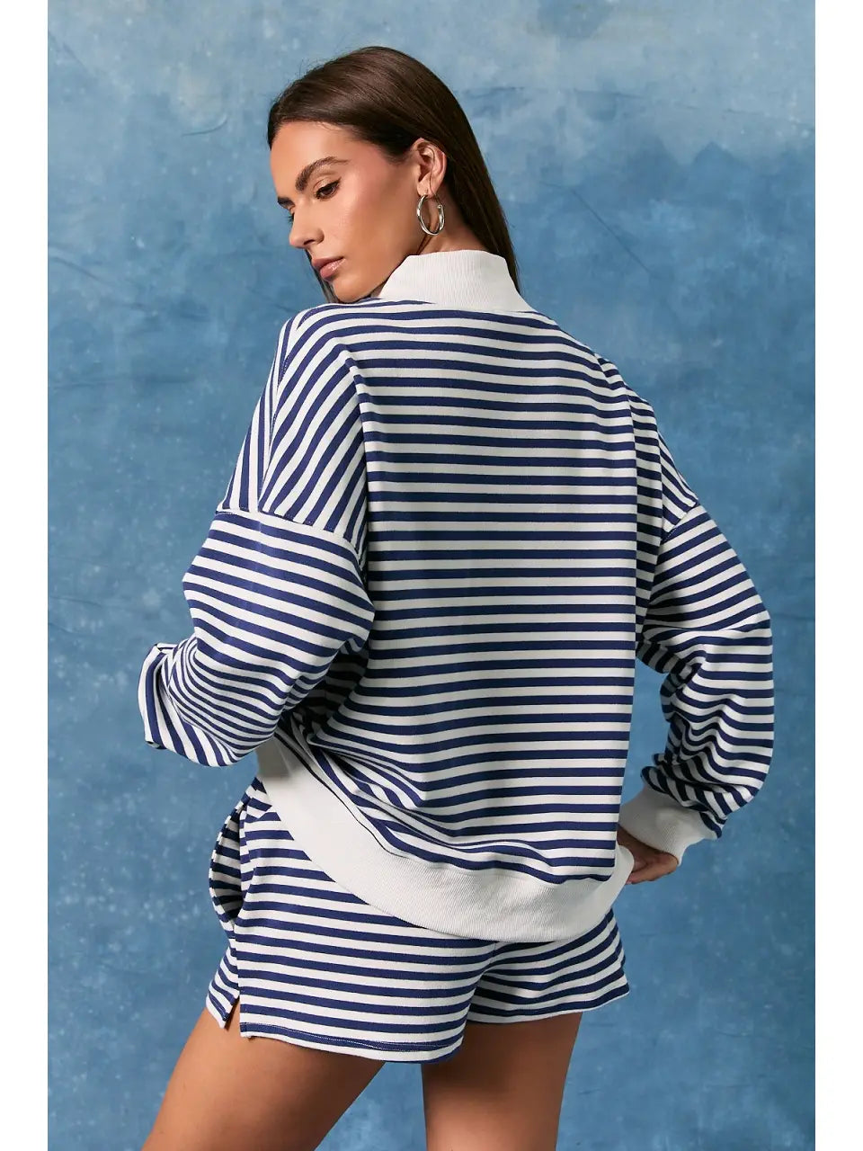 Americana Mock Neck Sweatshirts "USA"