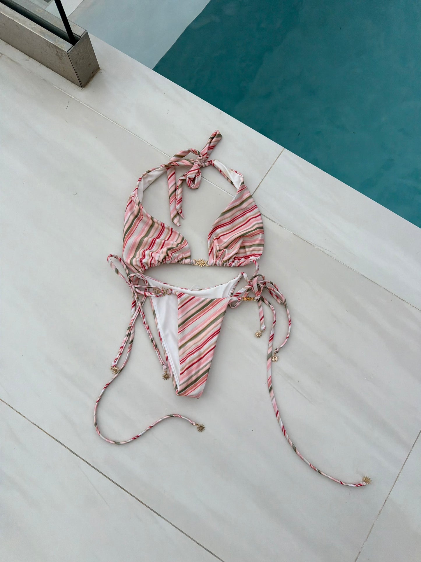 CUBA SIDE TIE BIKINI BOTTOM - sadie pink
