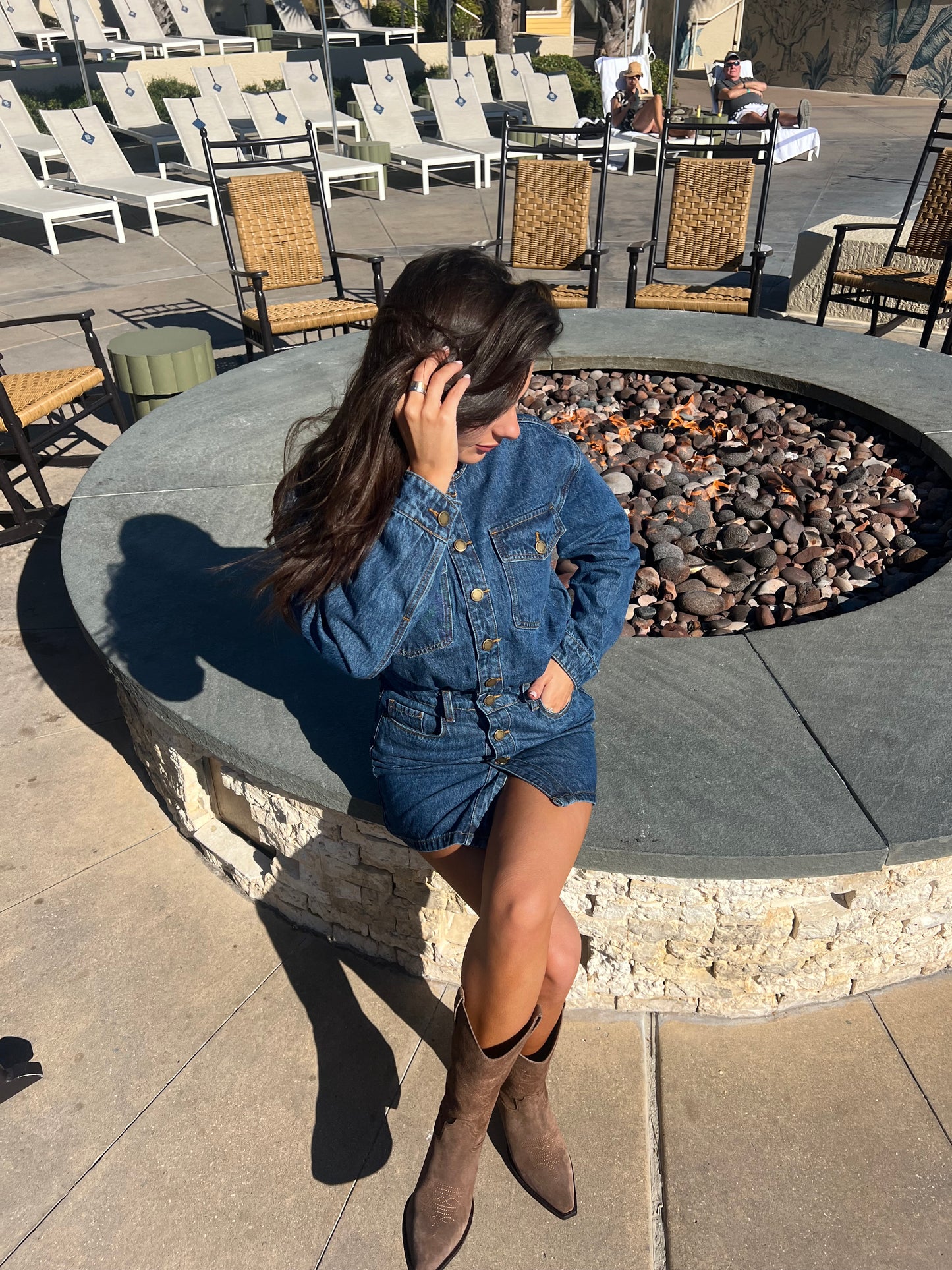 Ready Set Go Denim Dress