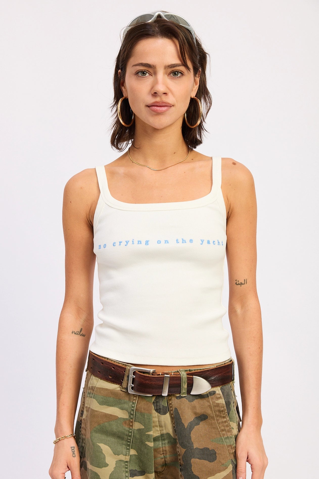 'No crying on the yacht' Tank