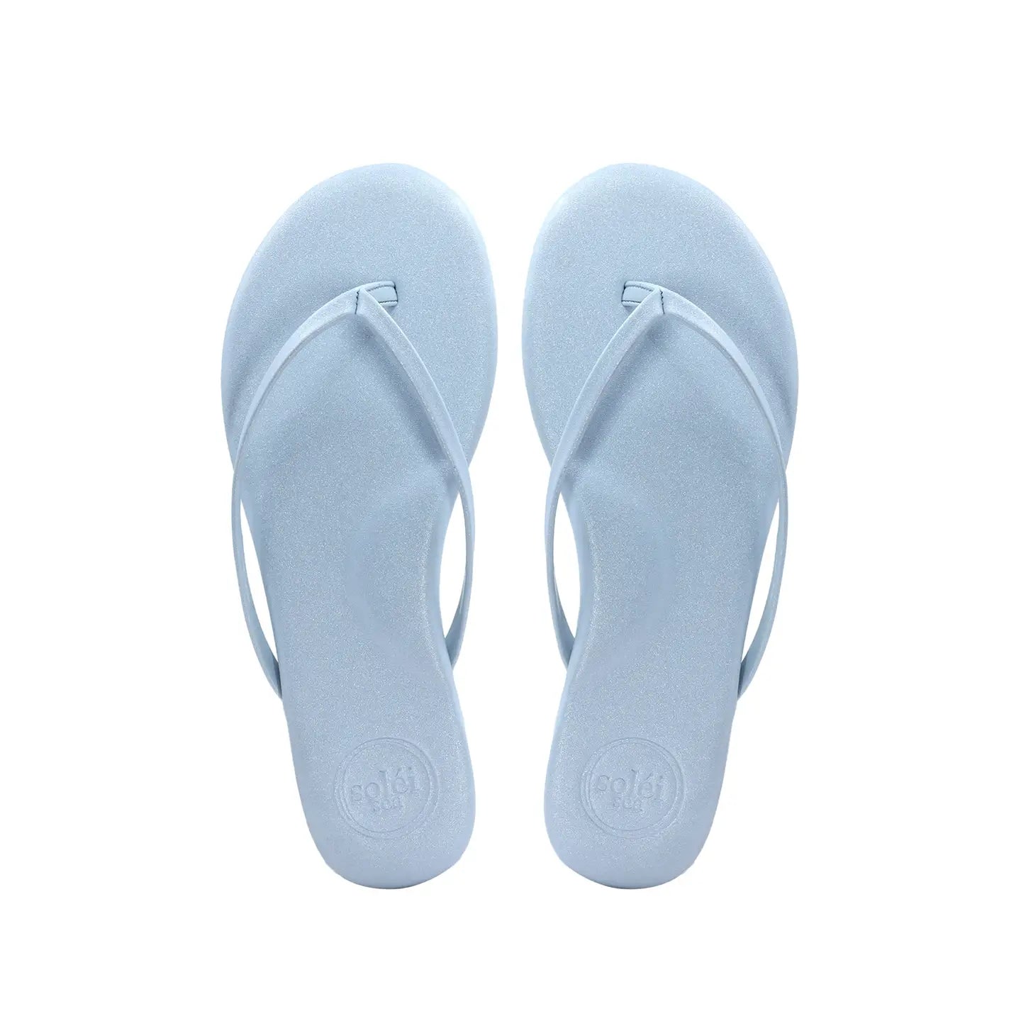Indie - Blue Sky Metallic Flip Flop Sandal