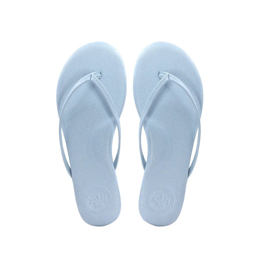 Indie - Blue Sky Metallic Flip Flop Sandal