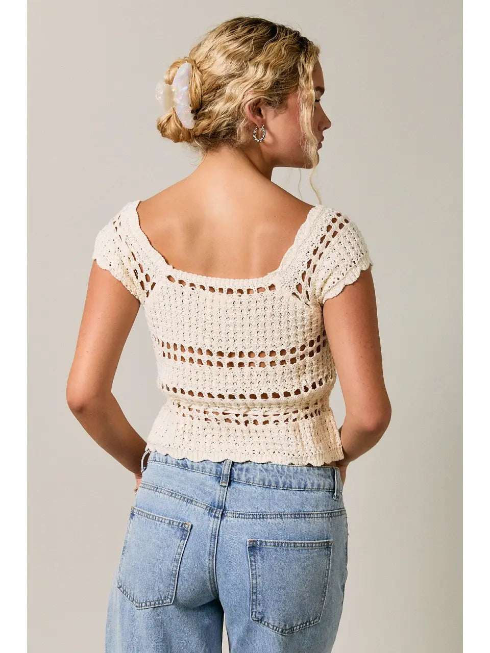 Hallie Crochet Top