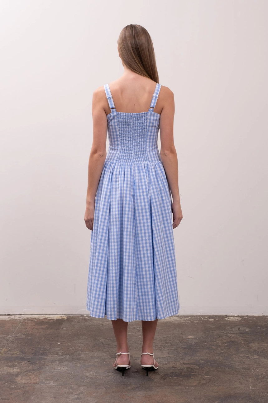 Giselle Gingham Midi Dress