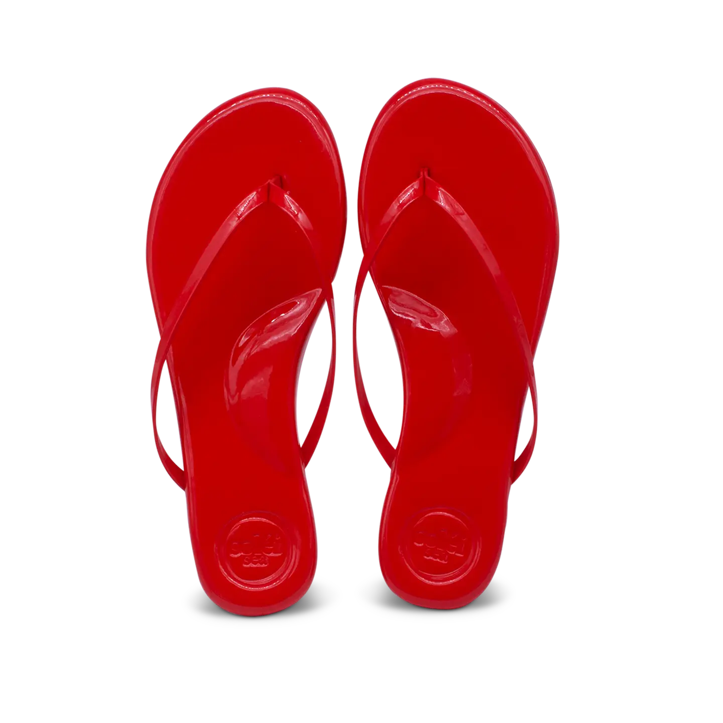 Red Patent Flip Flop Sandal