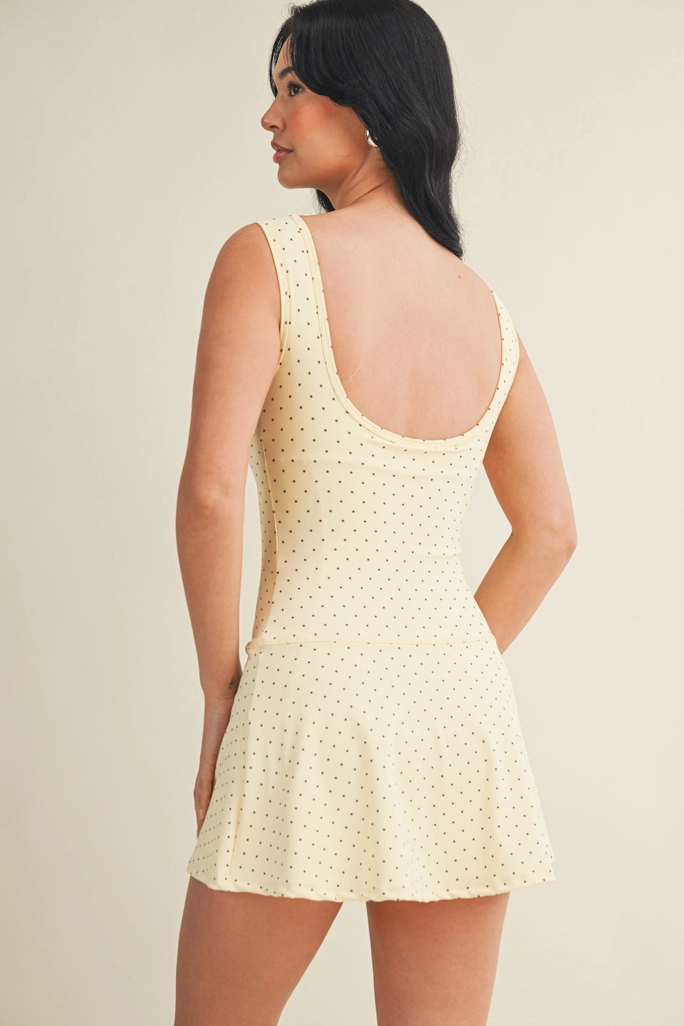 Tinsley Polka Dot Active Dress - Honey Butter