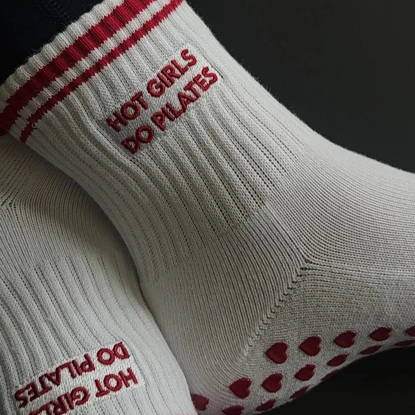 Hot Girls do Pilates Socks - Cherry