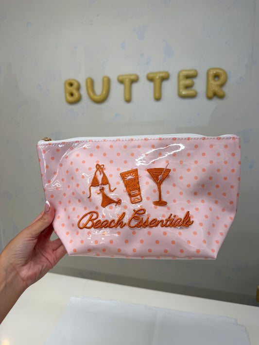 Beach Essentials - Clear Coat Bag