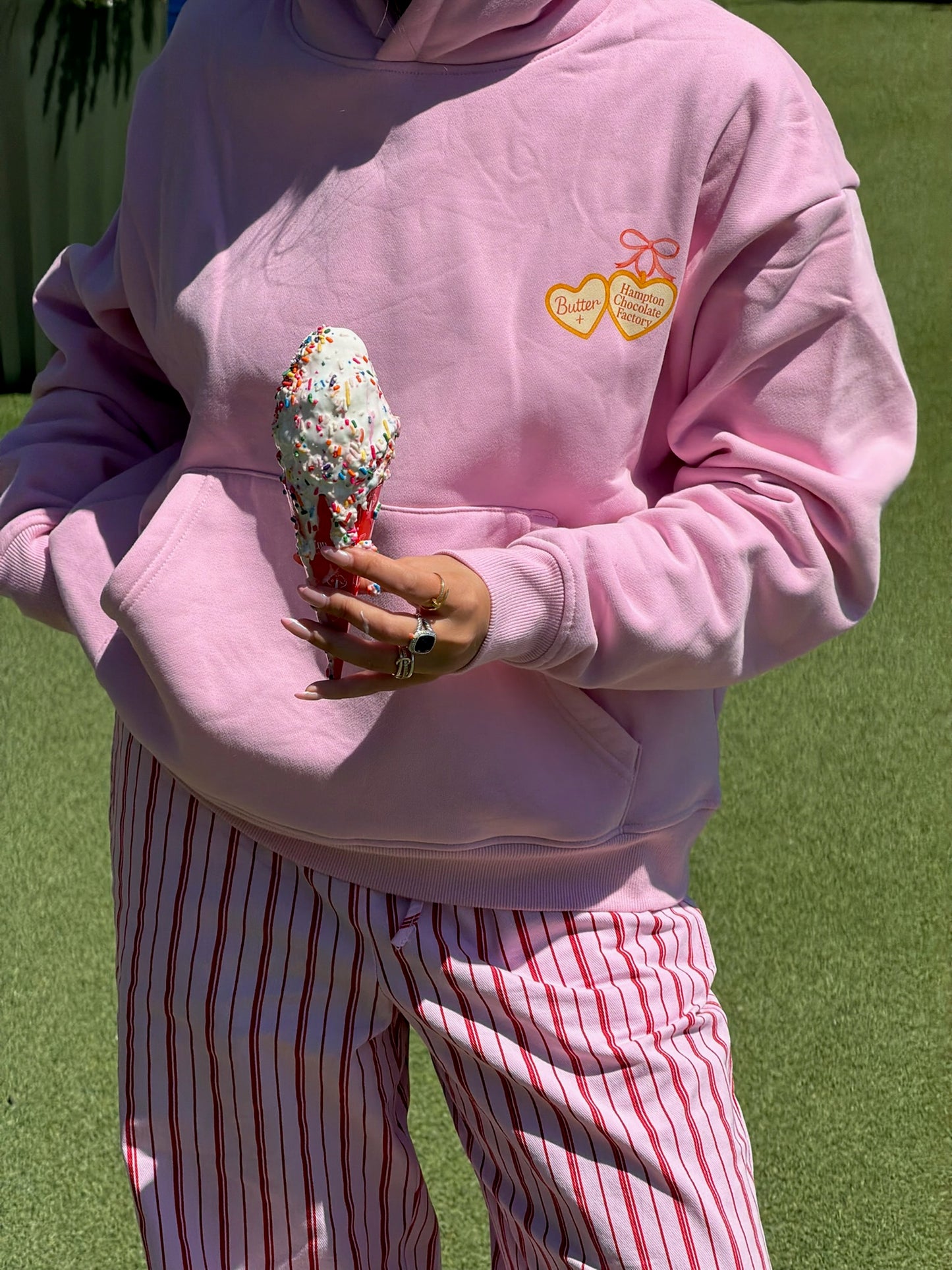 BTR X HCF HOODIE - PINK