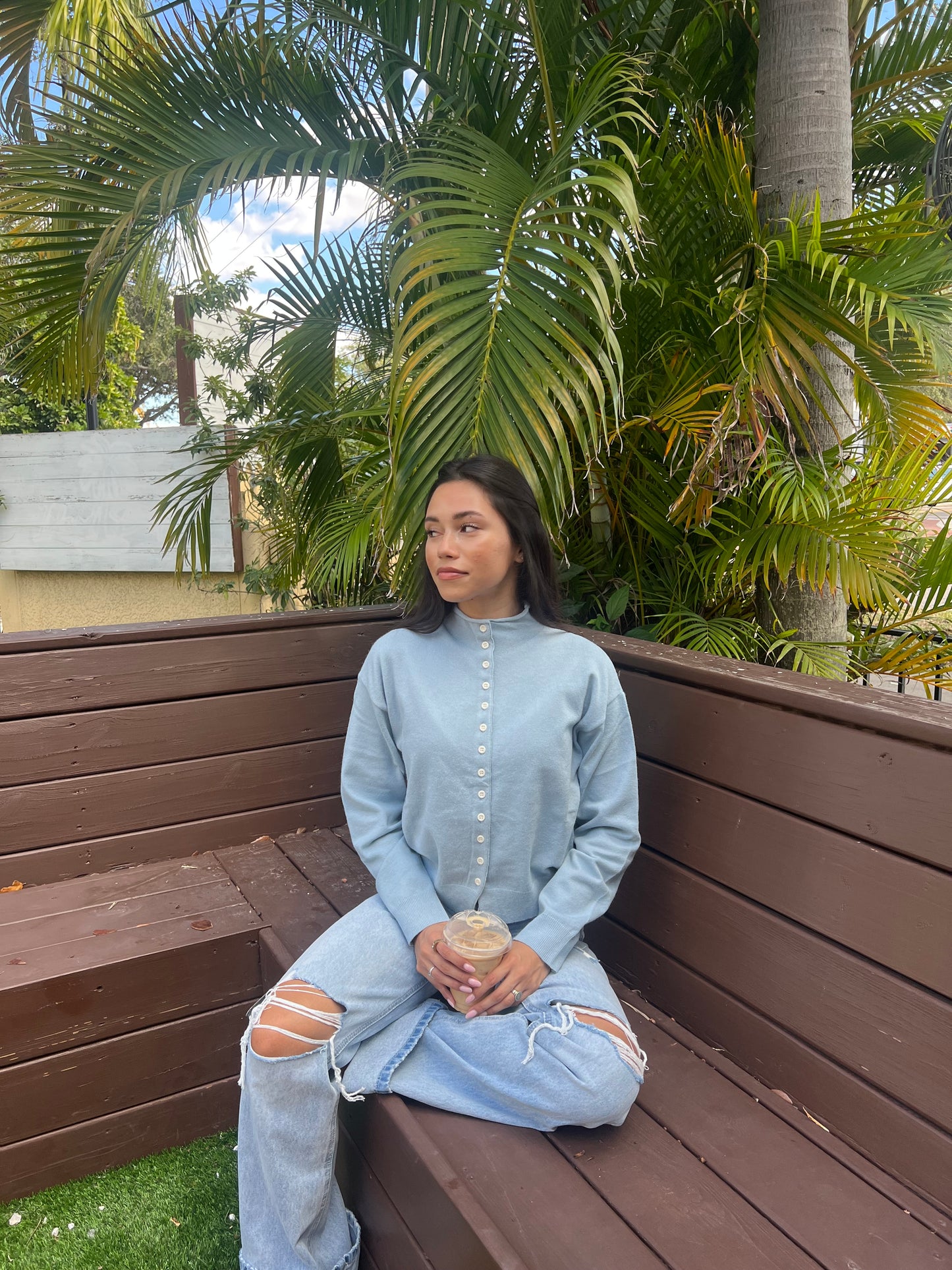 Susie Cardigan | Dusty Blue