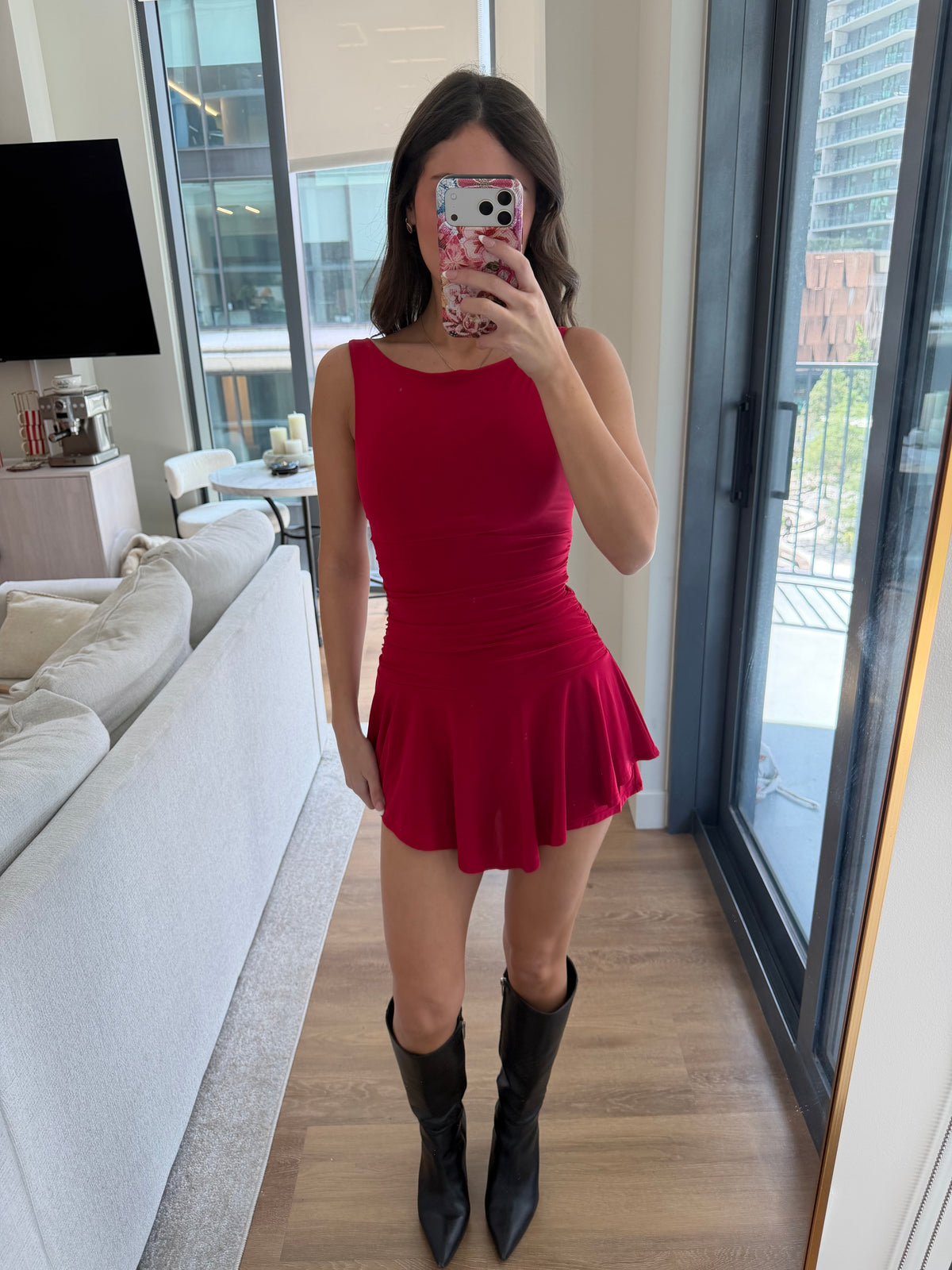Rebecca Romper - RED