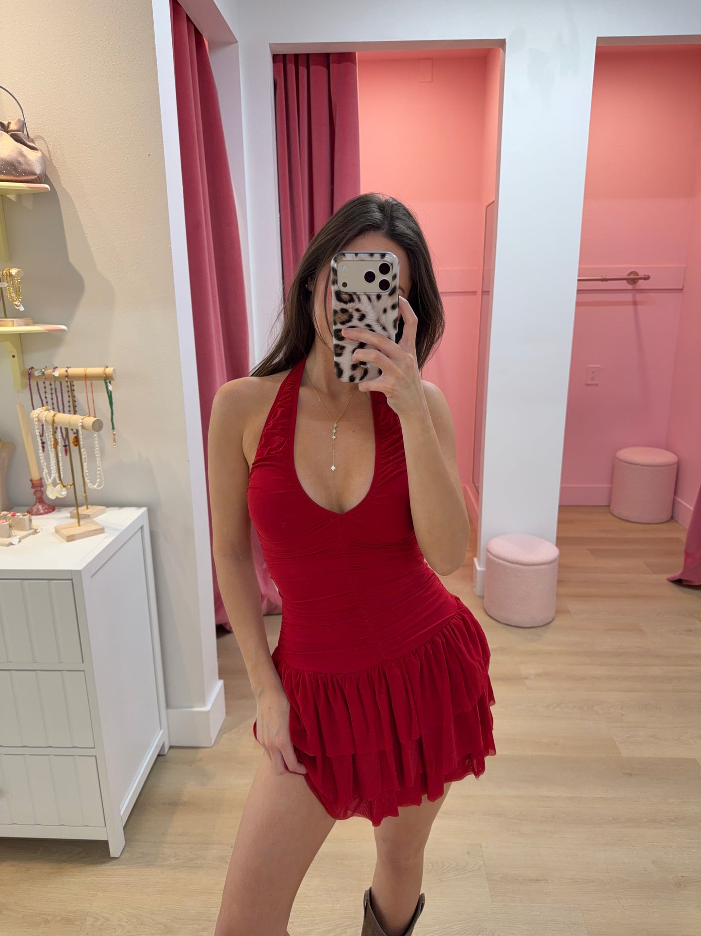 kathleen dress - RUBY RED
