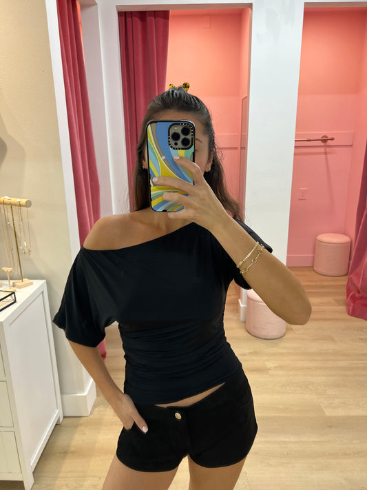 Kennedy Asymmetric Off-shoulder Top