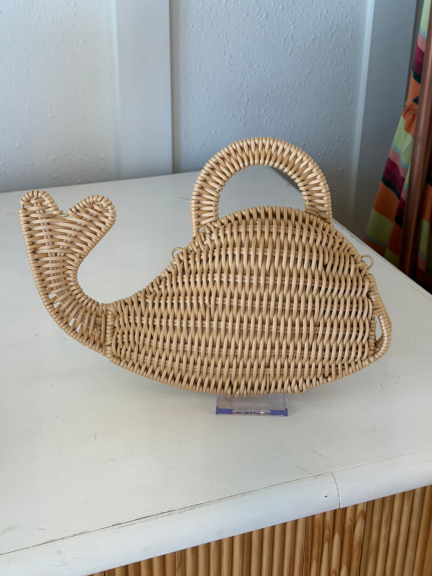 Whale Woven Clutch