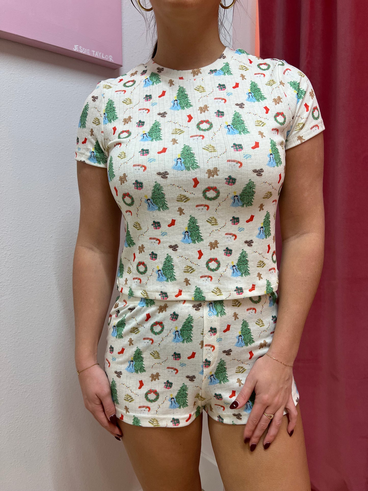 Kringle Holiday Print Shorts