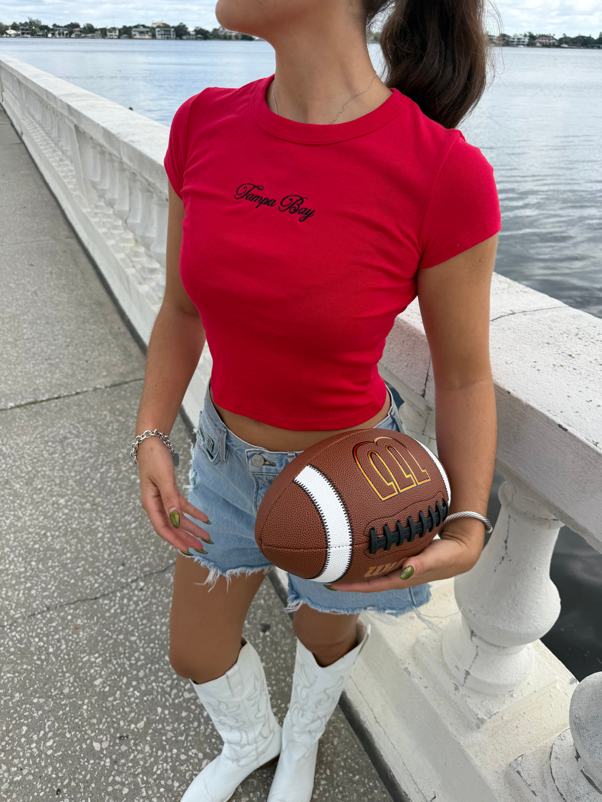 Tampa Bay Baby Tee - RED