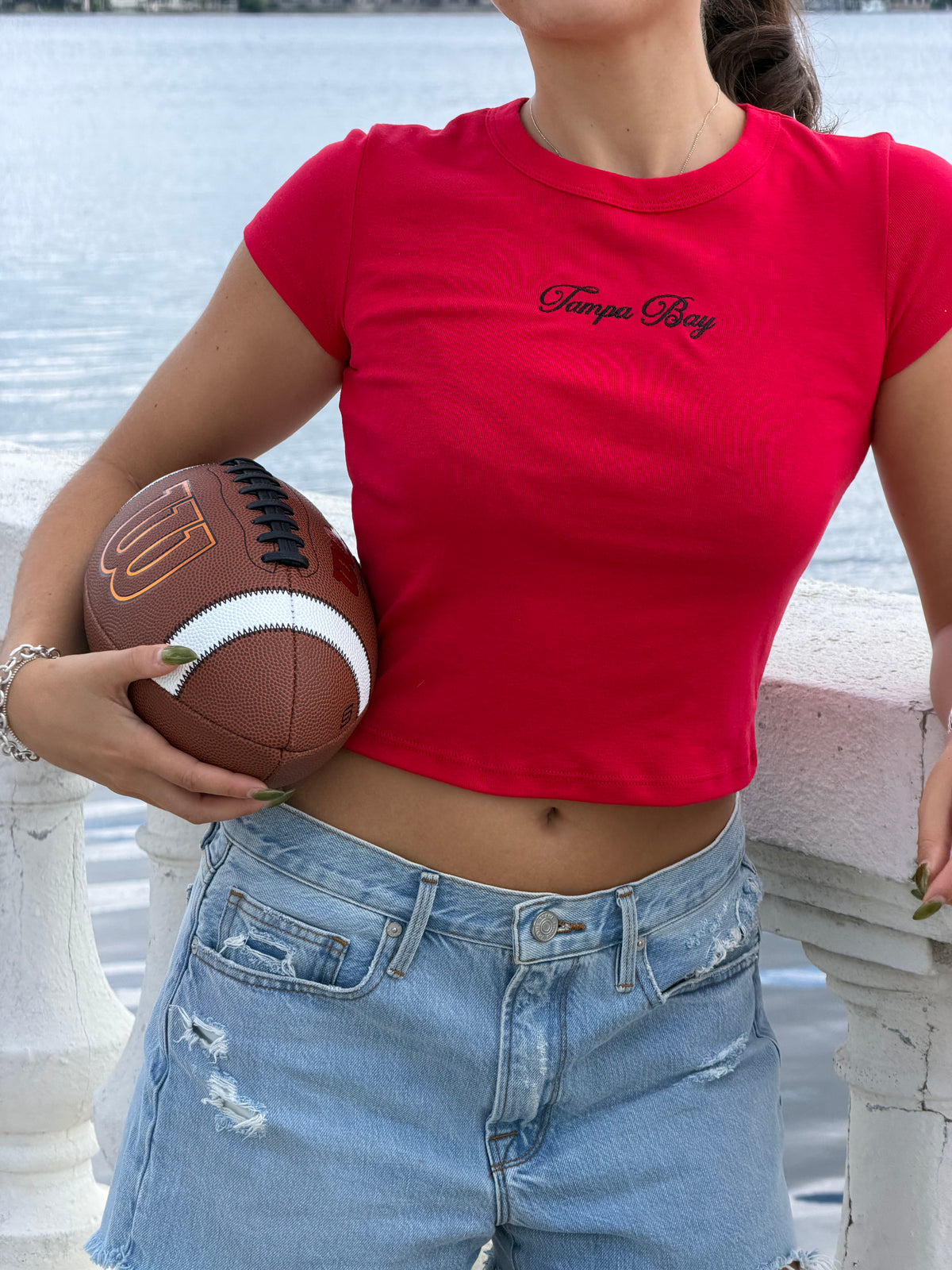 Tampa Bay Baby Tee - RED