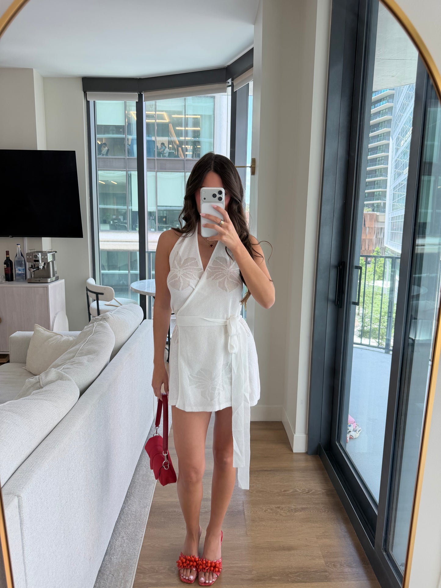 Tahiti Wrap Dress - White