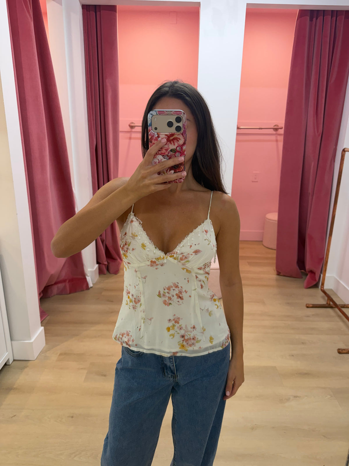 Perry Sweetheart Top - IVORY PETAL