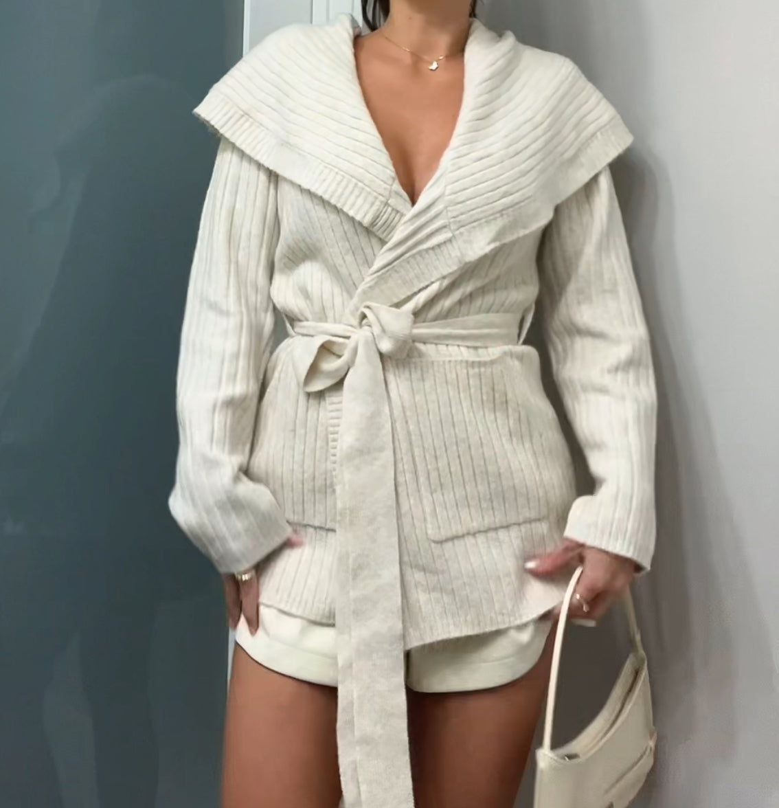 Danielle Wrap Cardigan - Cream