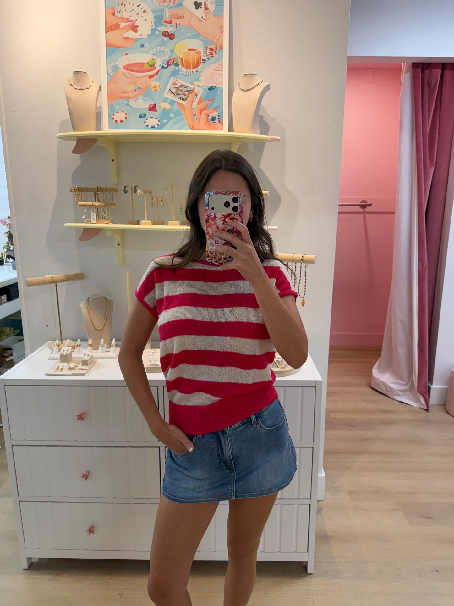 Colbie Denim Skort - Light Denim