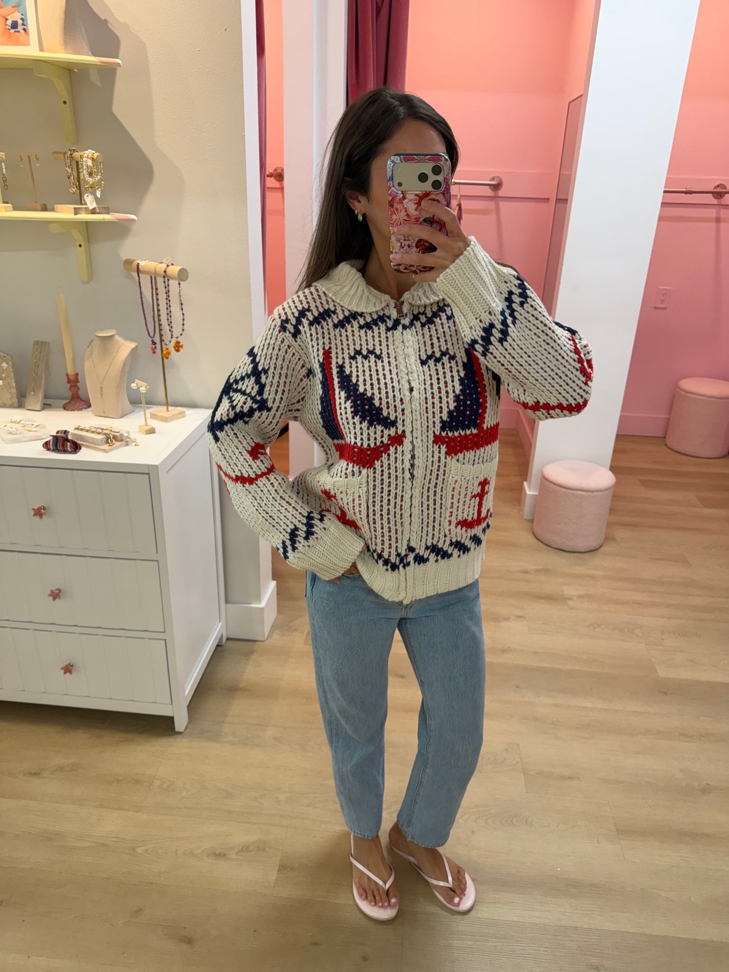 The Inlet Knit Zip Up Sweater