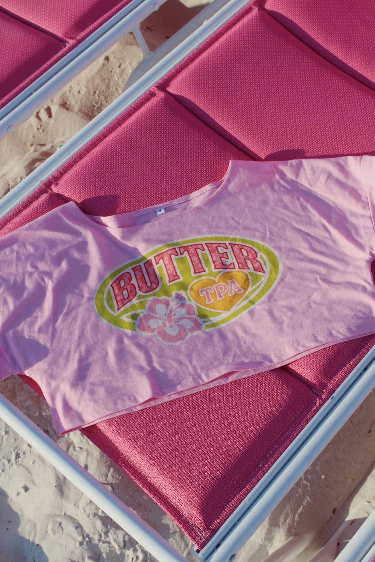 ‘BUTTER’ Ultra Cropped Tee - Surfside