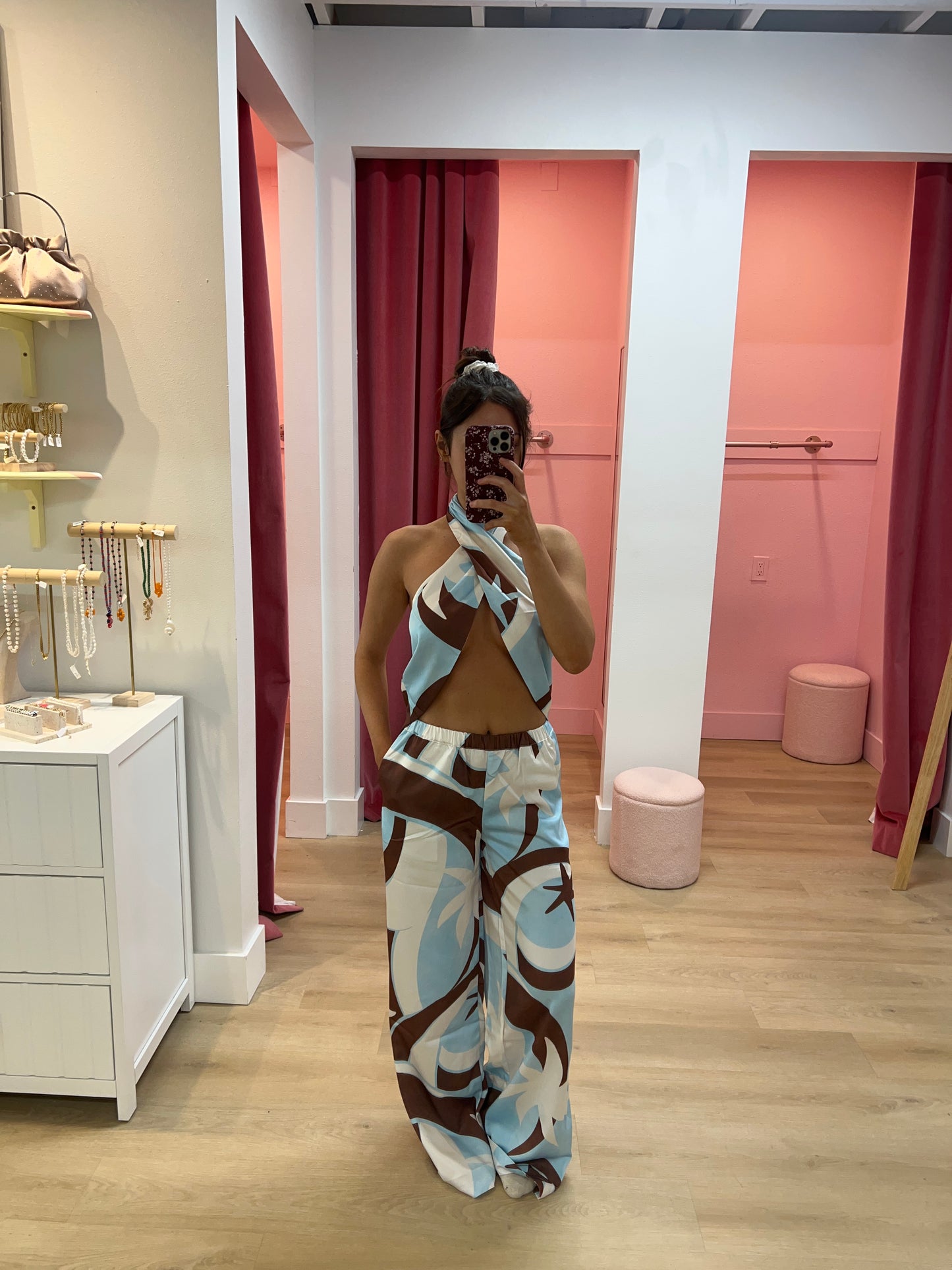 KAELI PALAZZO PANT - RINA BLUE