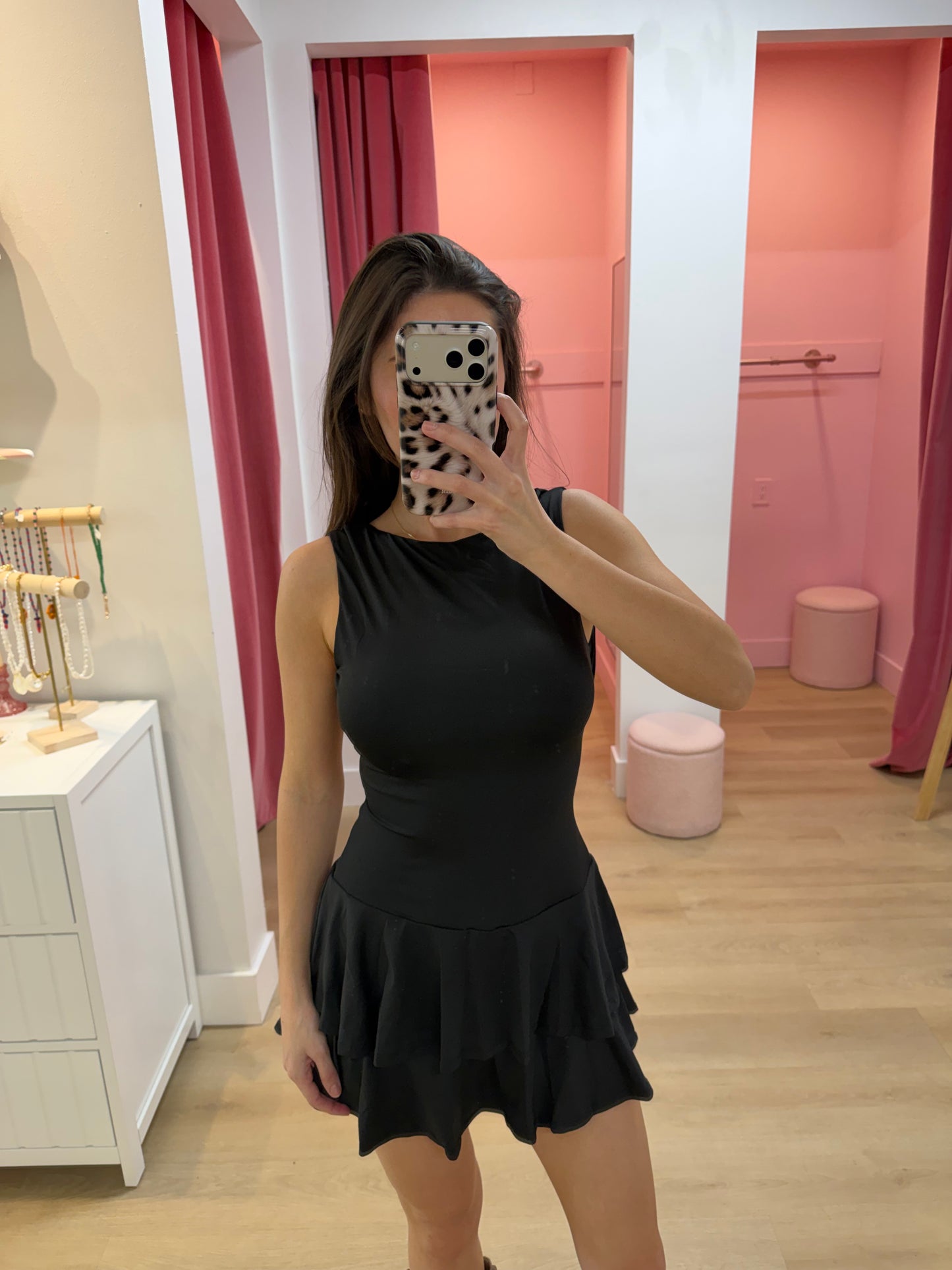 nari dress - JET BLACK