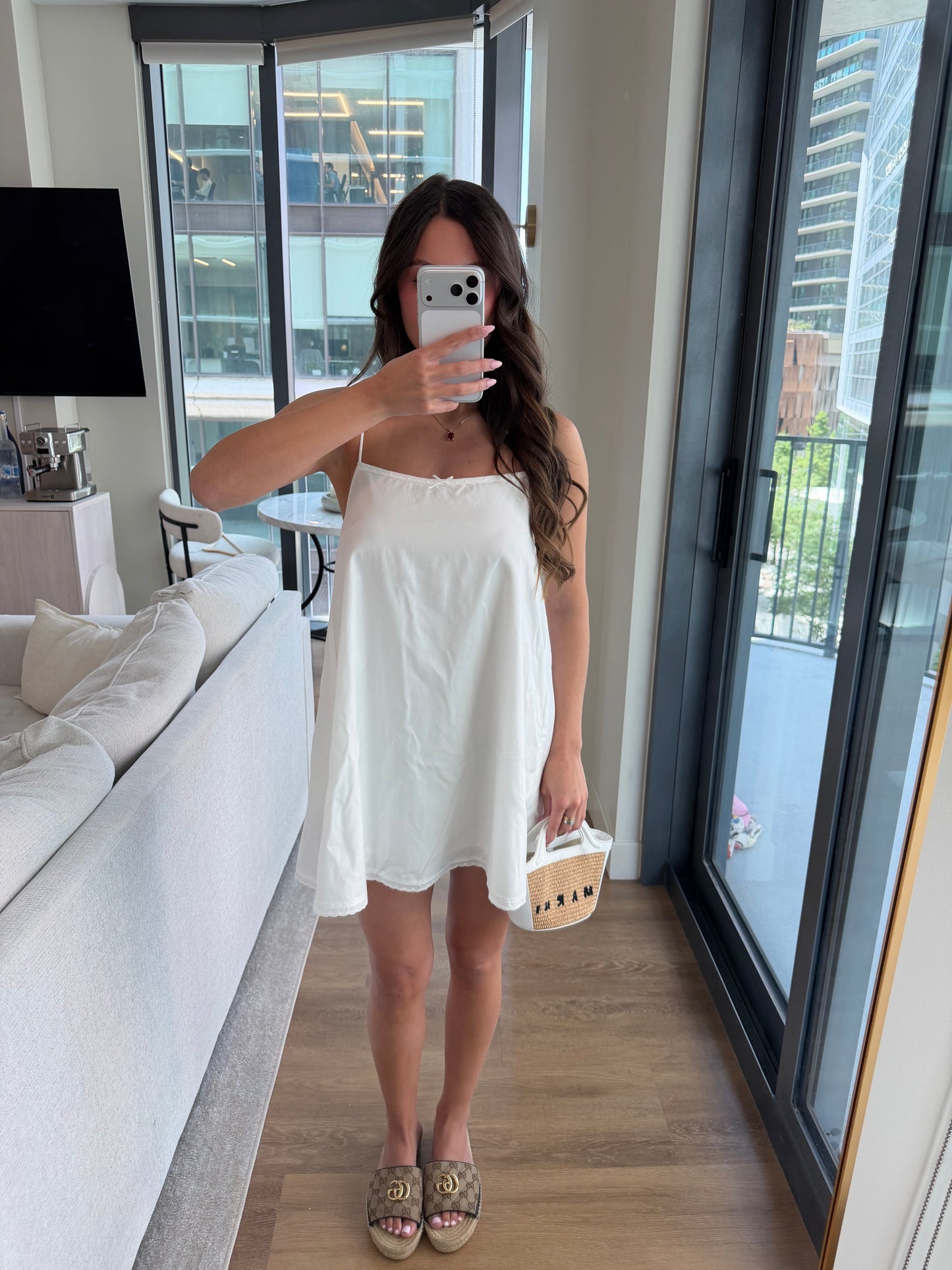 Siggy Cotton Babydoll Mini Dress